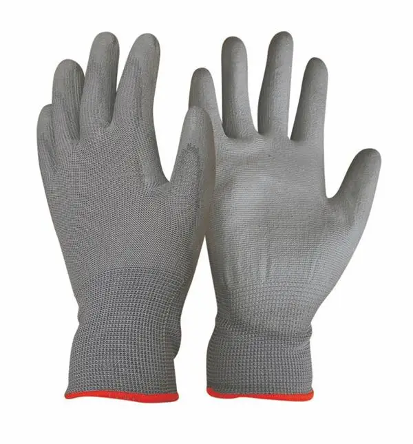 Cheapest Economic 13G Nylon PU Palm Coated Work Gloves En388