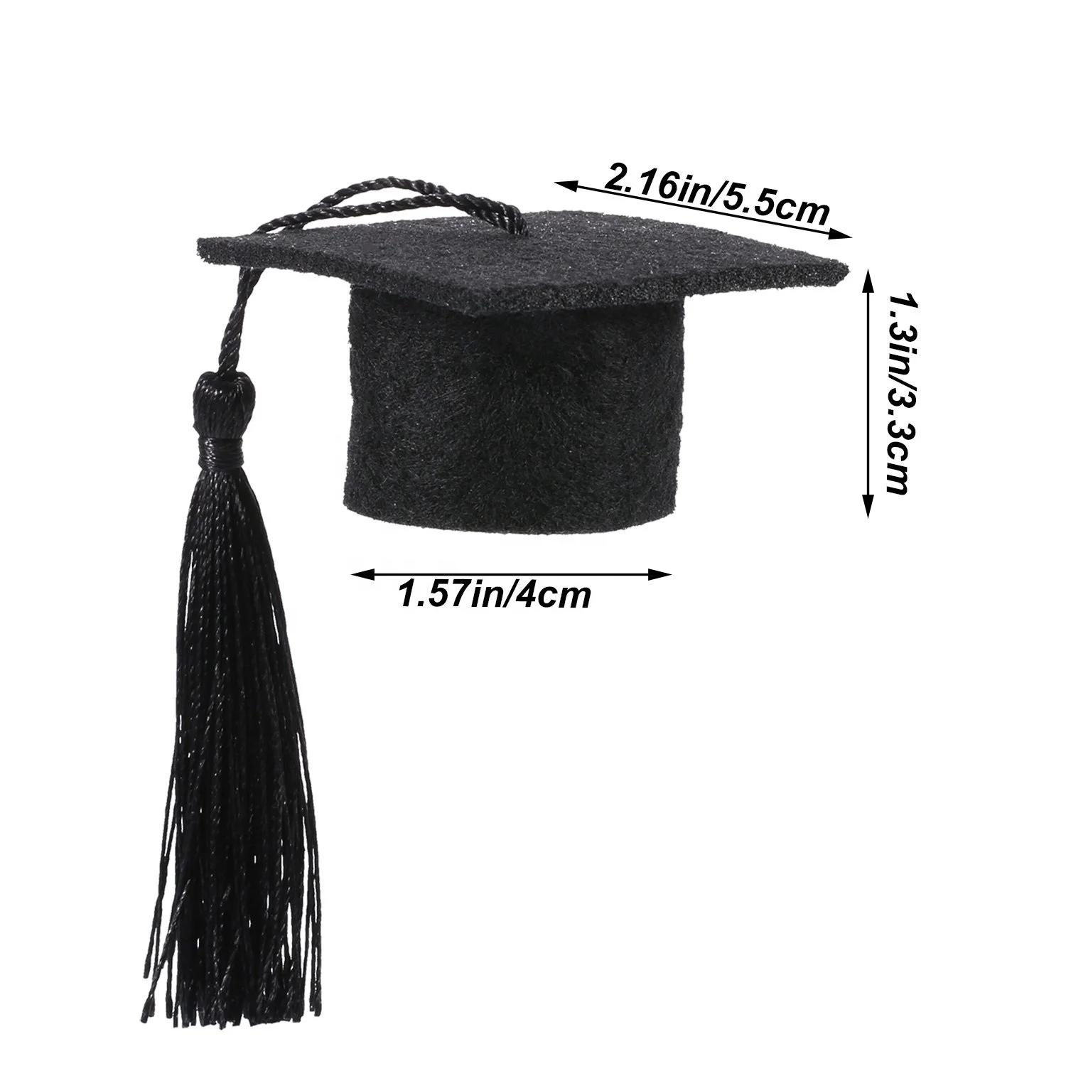 Graduation hats with Small Dog Graduation Hats with Yellow Tassel for Dogs Cats Holiday Costume Accessory