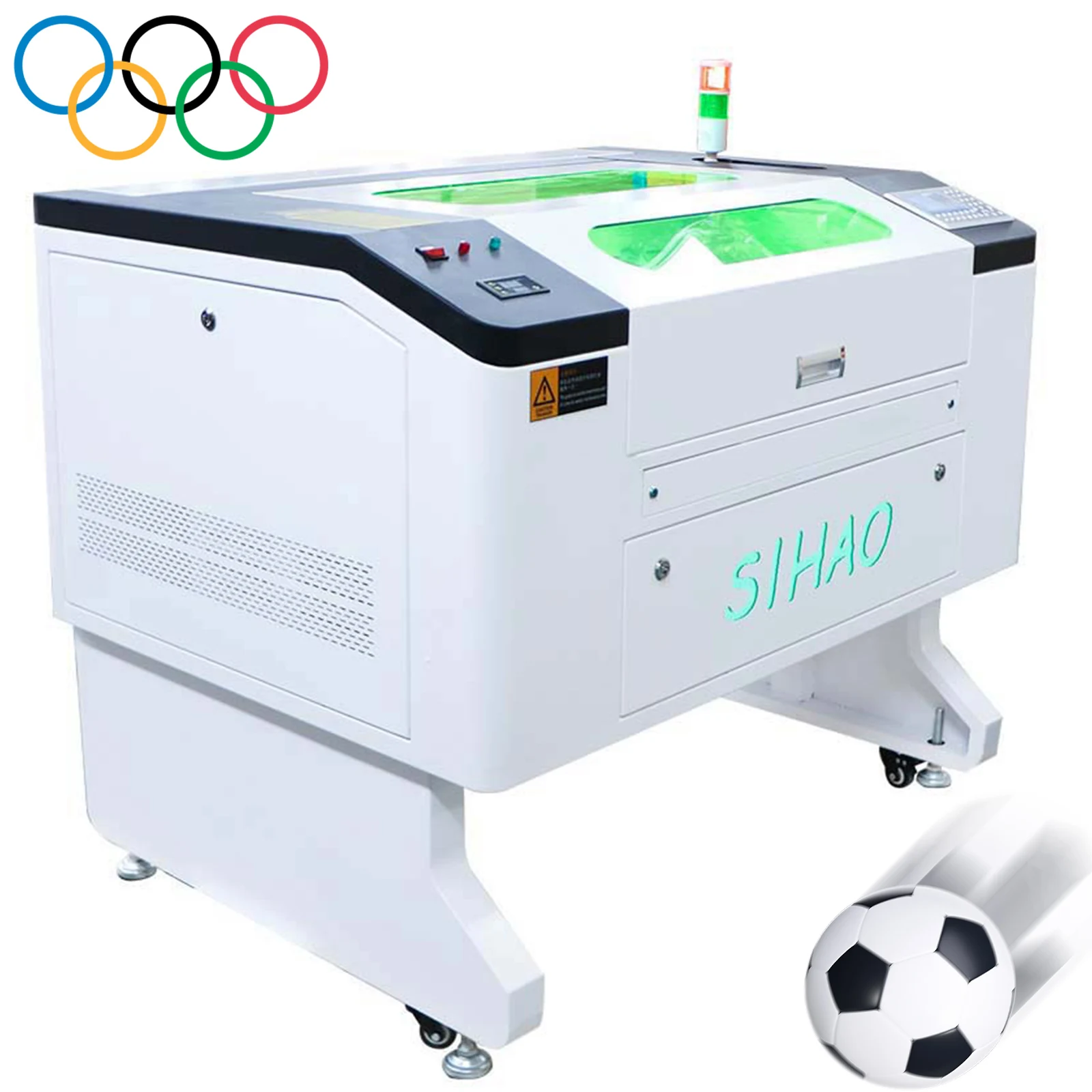 Vevor Sihao New 100W CO2 Glass Laser Engraving Cutter Machine 7050 with Water Chiller for Wood Stone Paper Rubber for Home Use