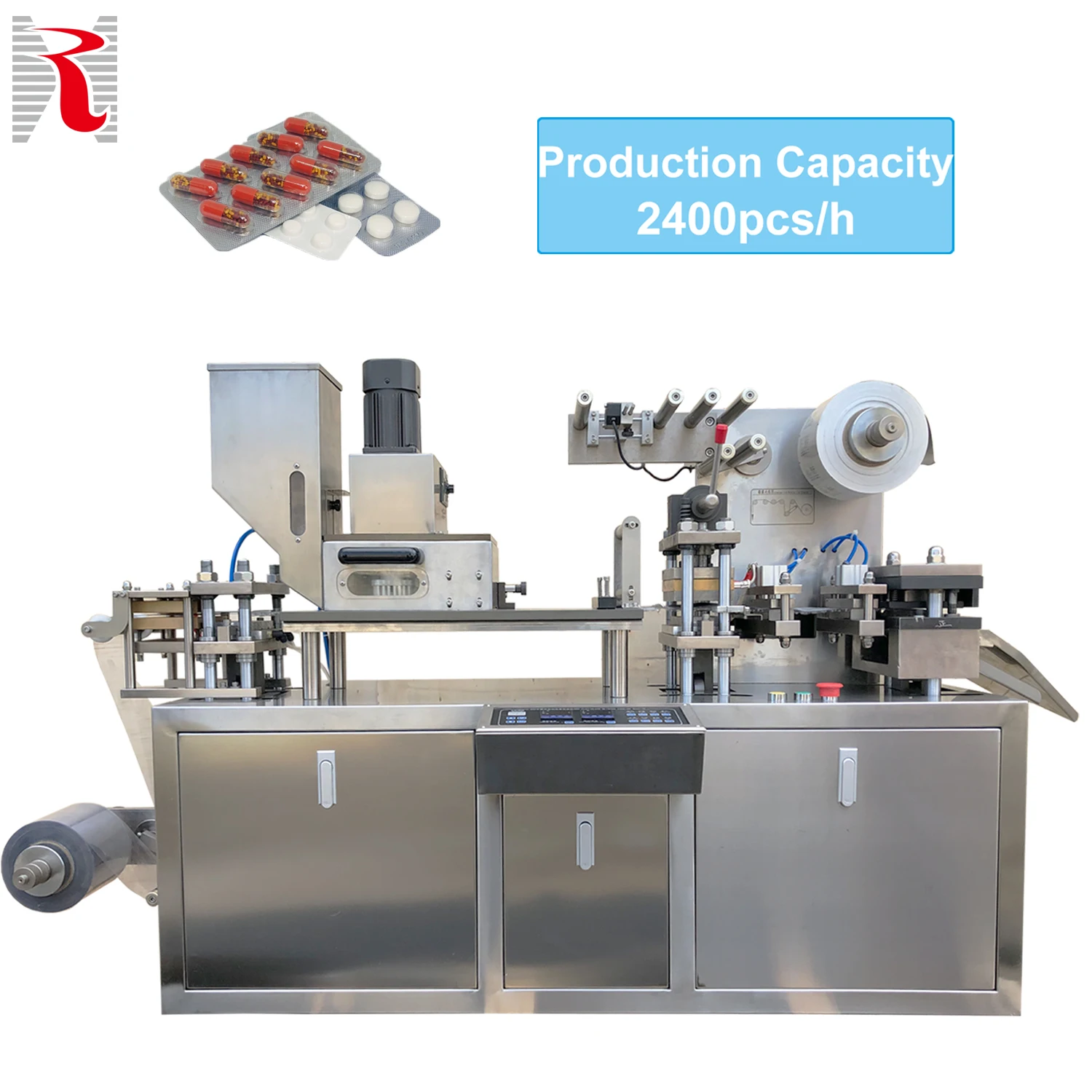 DPP-88 Full Automatic Flat Plate Mini Al-pvc Pill Tablet Packing Machine Capsule Blister Packing Machine