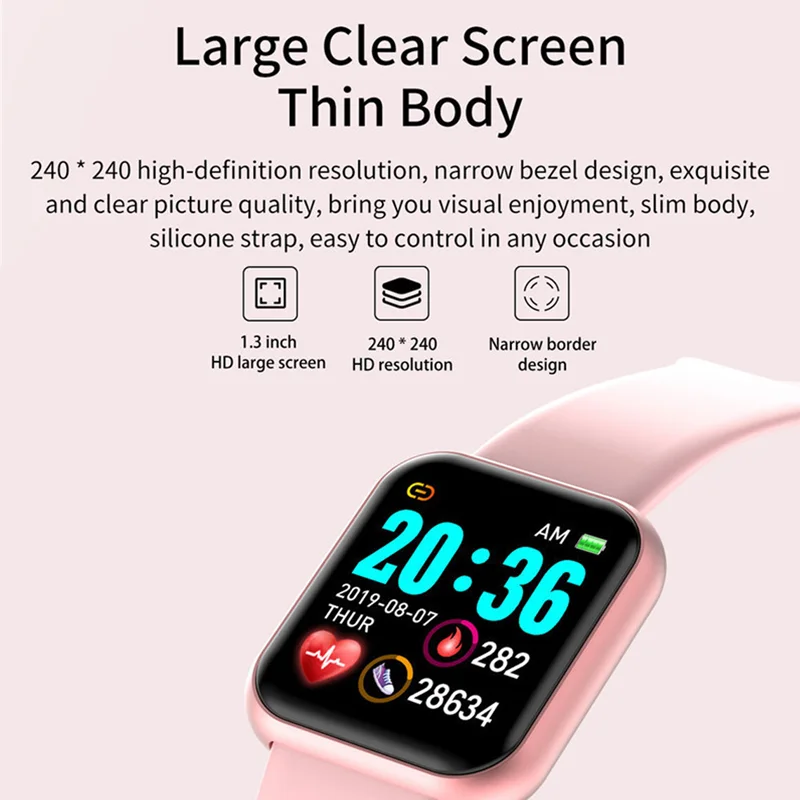 High Quality Cheap Online Wearable Devices D20 Relogio Reloj Inteligente Sports Waterproof Smartwatch D20 Y68 SmartWatch