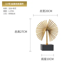 Antique Gold Living Room Luxury Home Decor Crafts Accessories Decoration