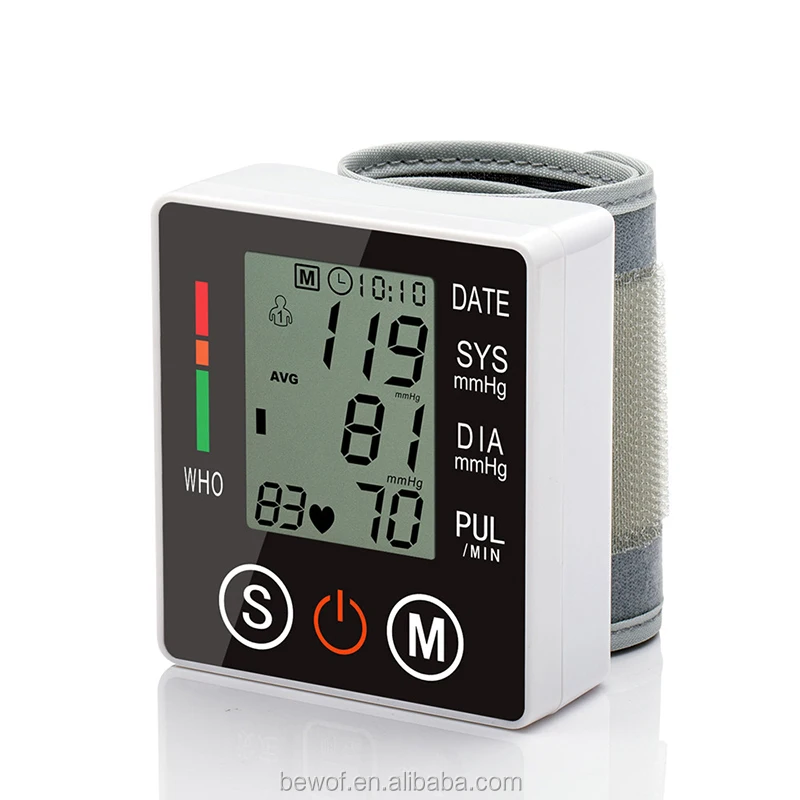 CE ISO BP Operator Wireless Medical Blood Pressure Machine Digital Ambulatory Wrist Blood Pressure Monitor Health Care