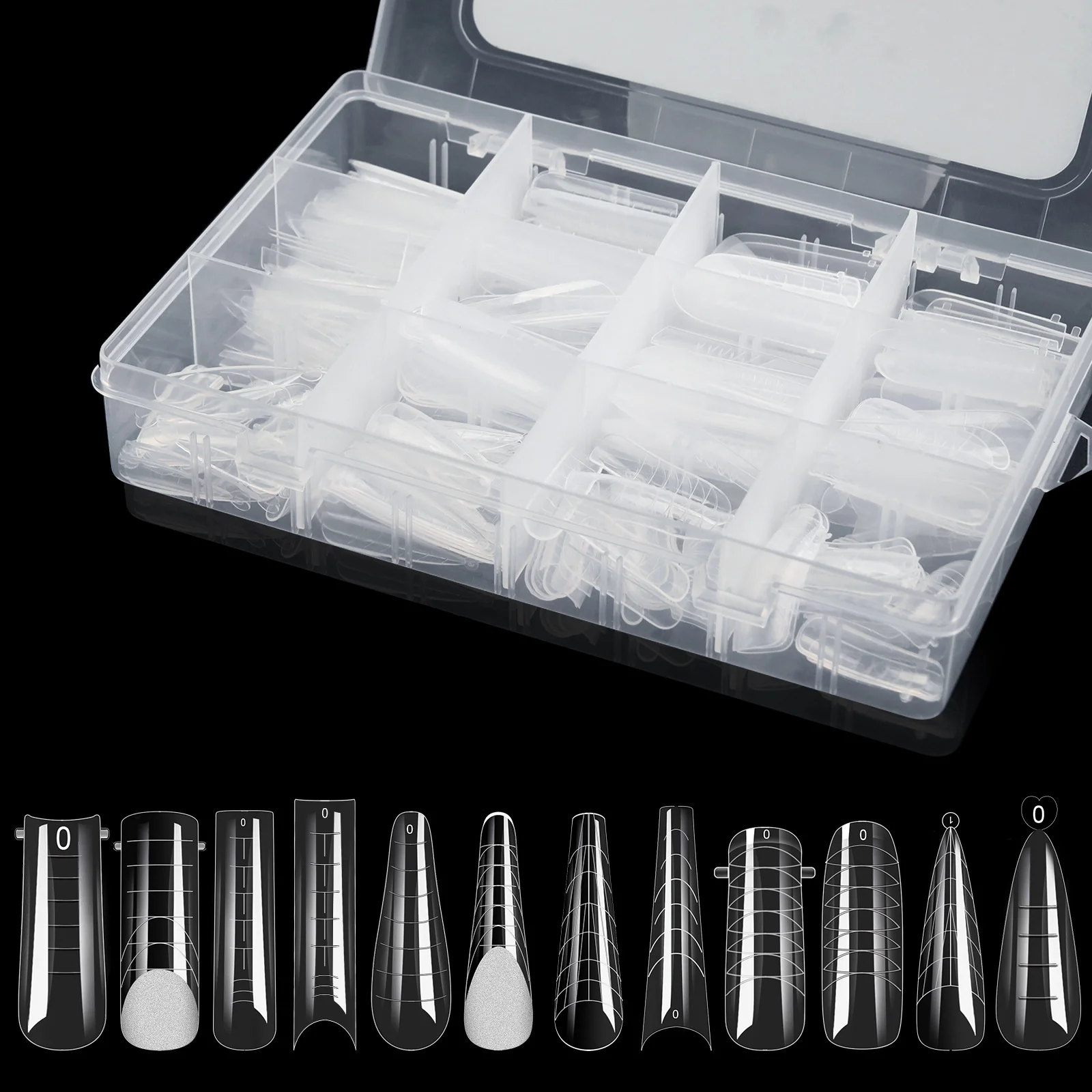 Dual Nail Form Tips With Nail French Line Sticker Set For UV Gel Quick Building Mold Top Form For Nails DIY Manicure tools cheap