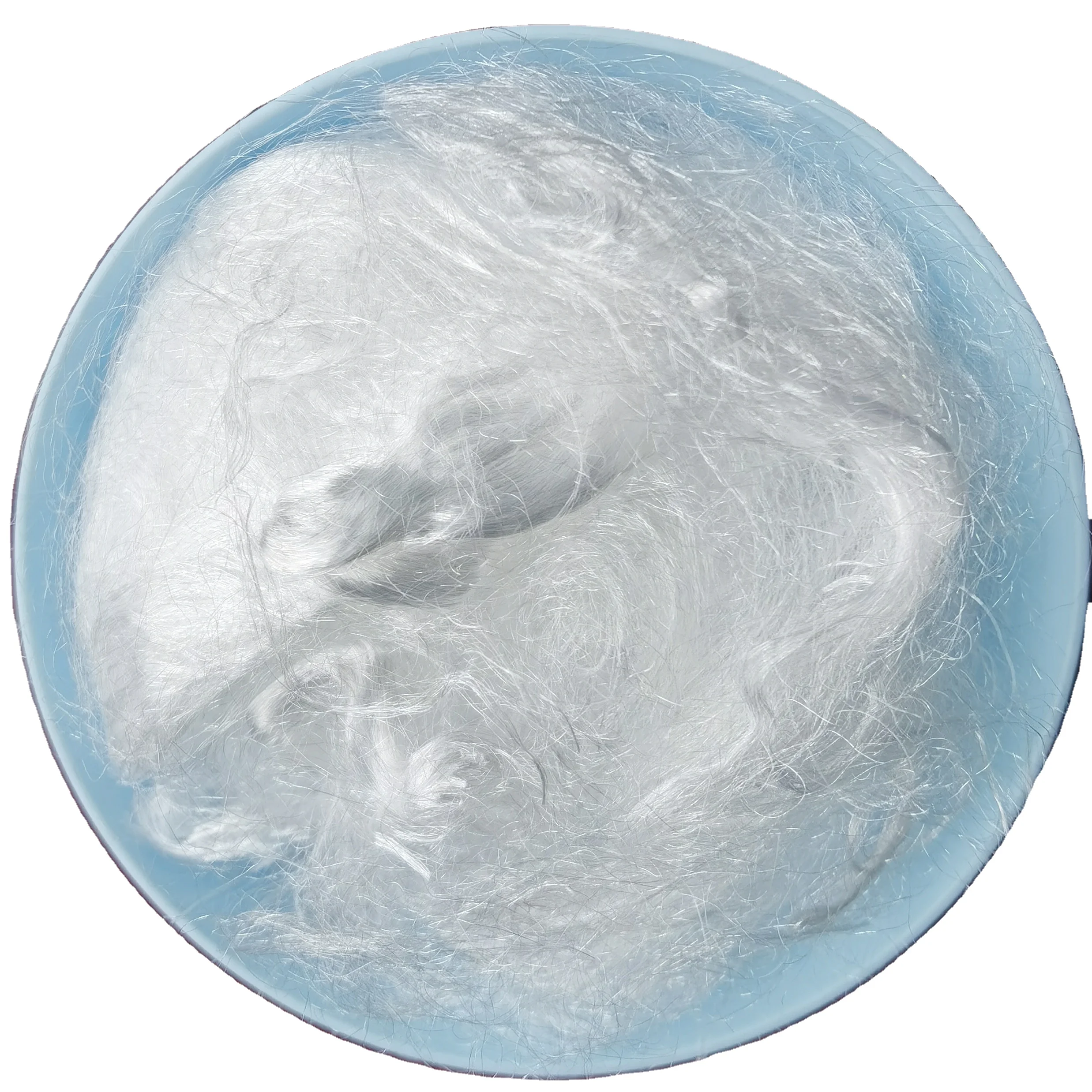 China factory Nylon fiber, angora type nylon  fiber, trilobal bright white nylon fiber/10D*102mm covering yarn spinning