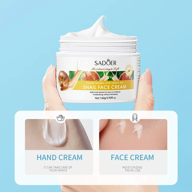 Private label Snail Whitening Face Cream Nourishing Snail Collagen Essence Face Cream