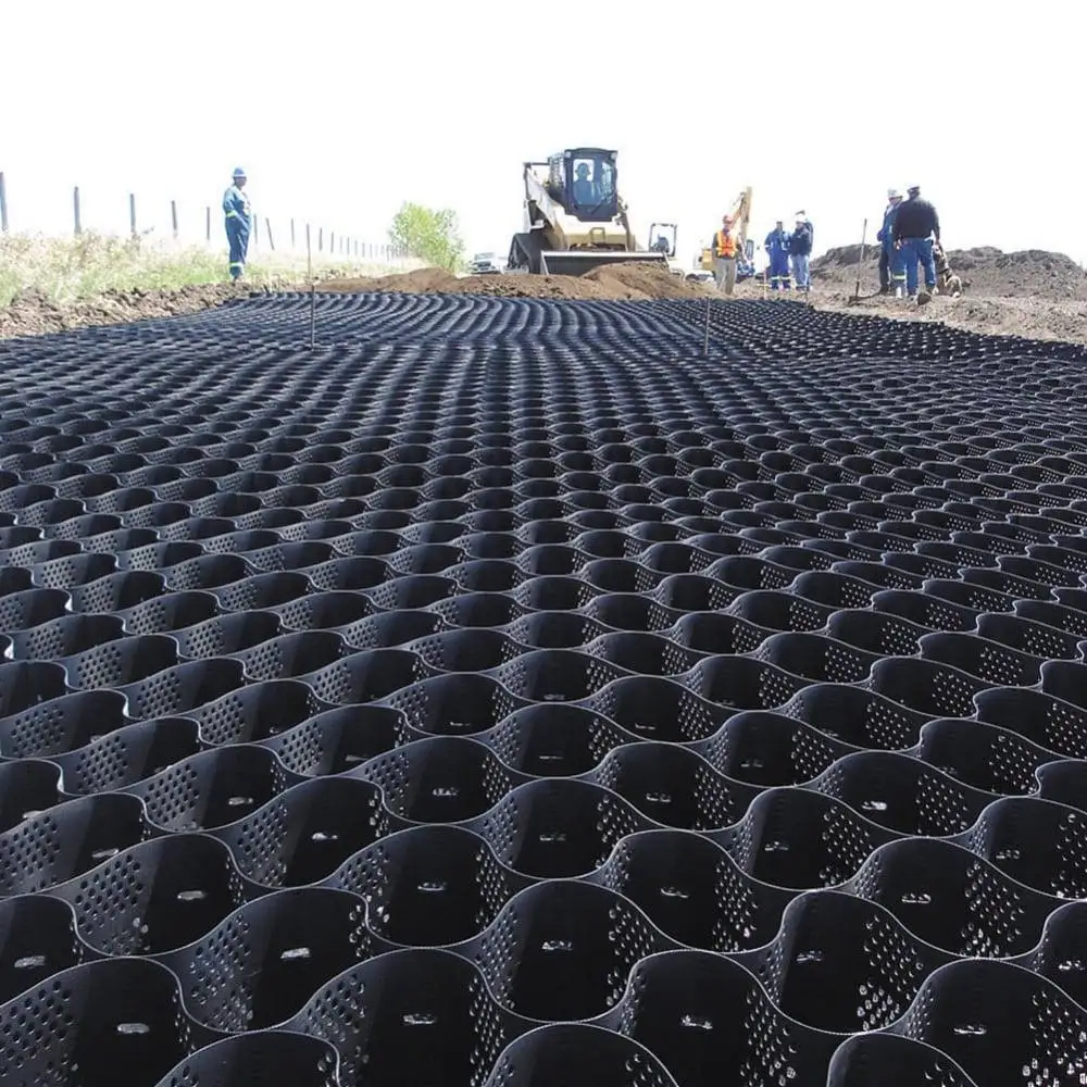 Road material geomalla nomex honeycomb dirt locker plastic hdpe geomalla geocell 100 for concrete
