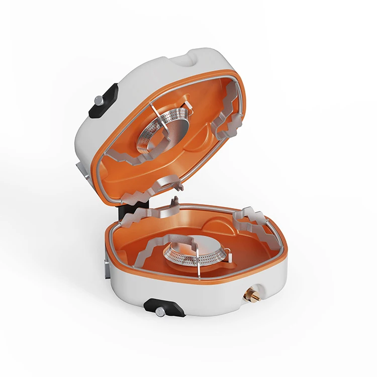 Outdoor Double Burner 2500w Propane Butane Gas Stove Camping Portable  Shell Folding Stove