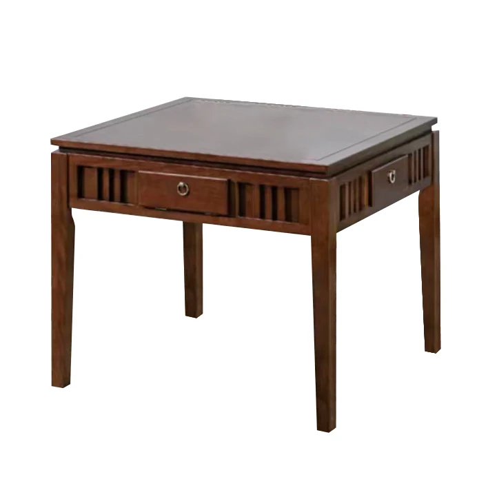 High-quality home entertainment four-person solid wood mahjong table and dining table dual-use