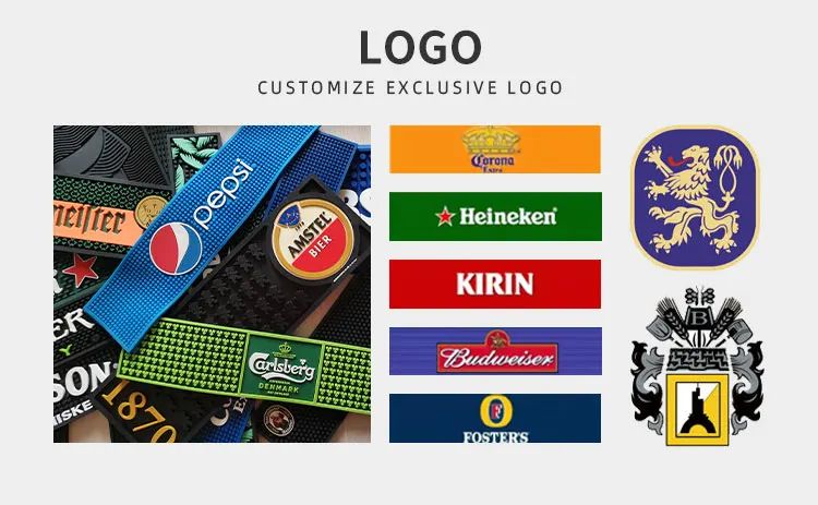 Bar accessories drainage coasters b que grill  bar accessories football teams rails & service runner blank mats