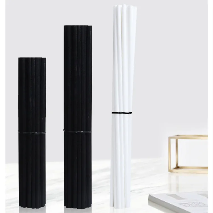 Custom rubber raffia opp bag ribbon package diffuser sticks home fragrance fiber rattan reed sticks