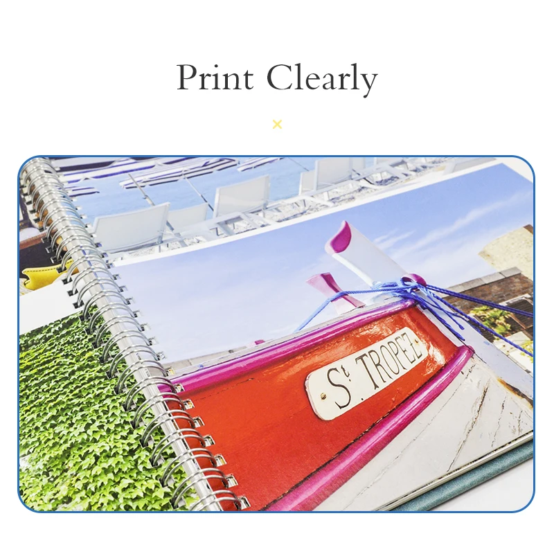books magazines and publications Custom printing services concealed spiral journal notebook PU Leather cover hidden spiral book