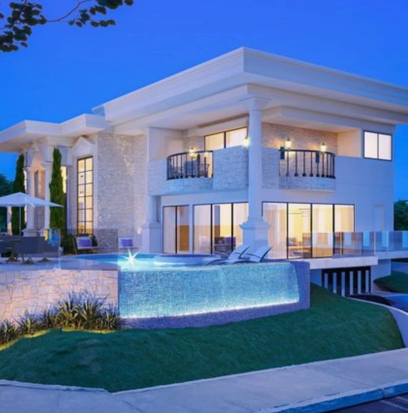 Dream House 2 Floors Super Prefab Villa Luxury Prefabricated Houses