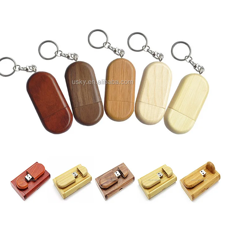 ECO Friendly  Photographer USB Flash Drive With LOGO 1GB 4GB 64GB 128GB Bamboo Wooden  Pendrive 32GB