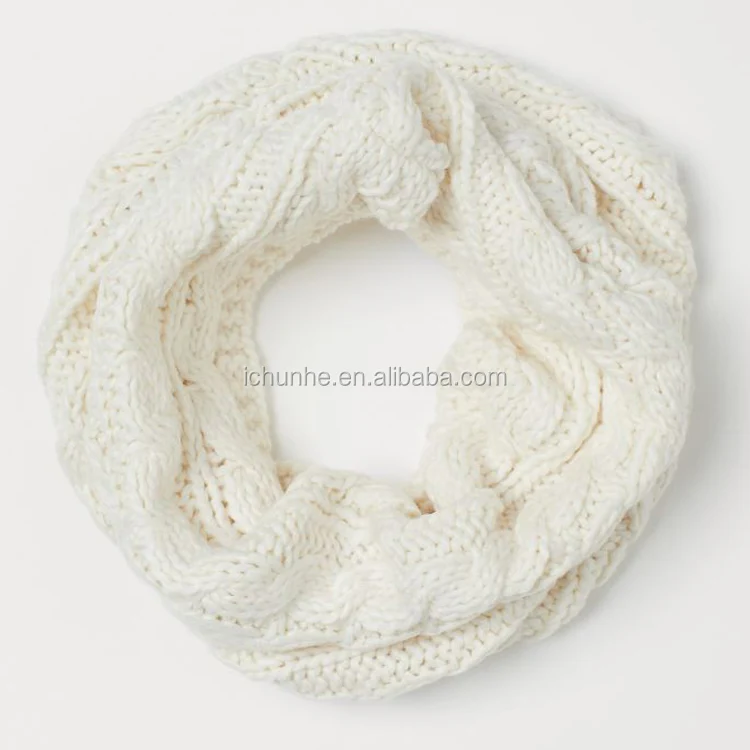 girls women winter neck warmer scarf infinity fashion scarves snood chunky hand heavy knitted acrylic cashmere plush gaiters