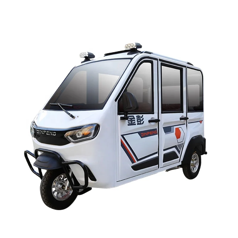 JINPENG 3 Wheel Electric Taxi / Closed Cabin Passenger Tricycle Tuk Tuk/produces Electric Tricycles