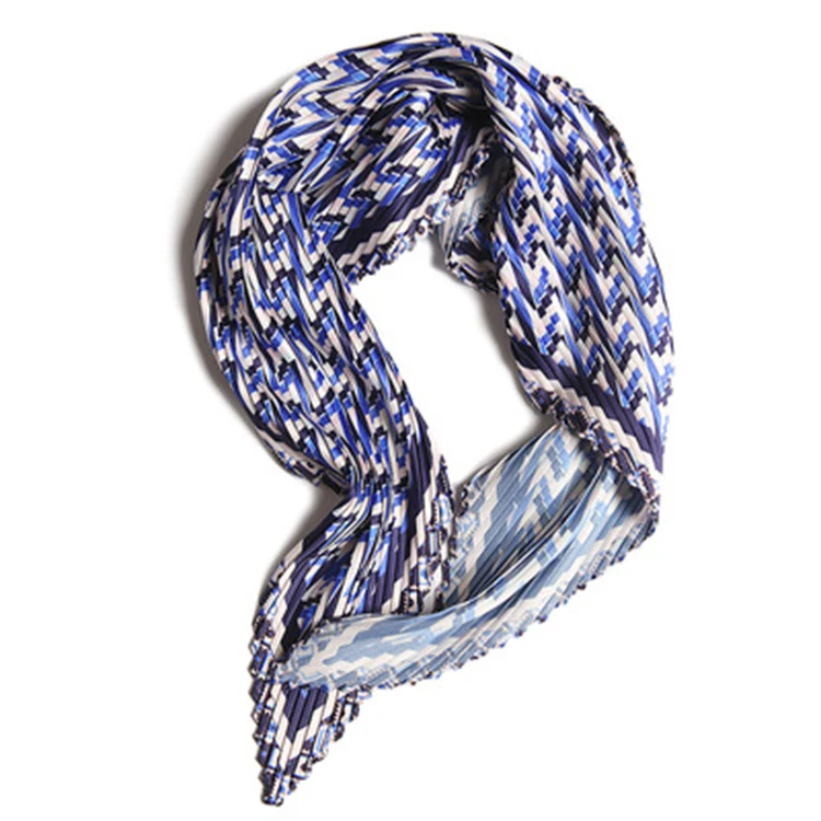 Women Small Square Scarf Breathable Lightweight Neckerchief Printed Silk Scarf (1600587407540)