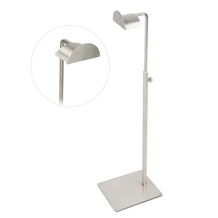 High quality  silvery New style adjustable height stainless steel  toggery retail shop couture display stand handbag