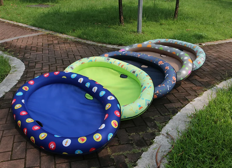 
Dog Pool Float Pet Water Toy Pool Float Swimming Pool Floating Row Bed Inflatable Beach Toy For Pet 