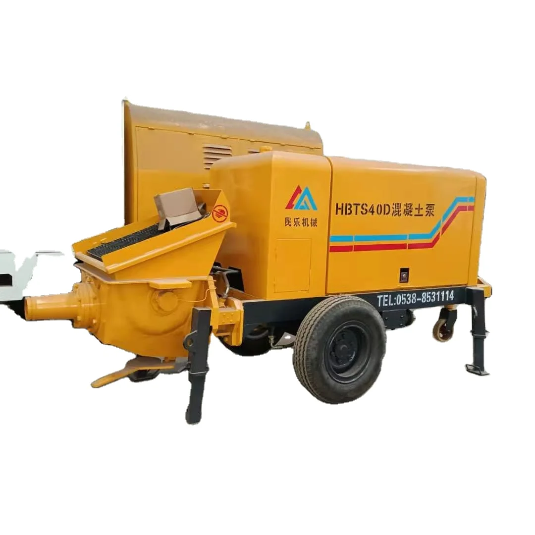 mini  static concrete pump machine from China portable concrete pump hydraulic control valve shotcrete concrete pump