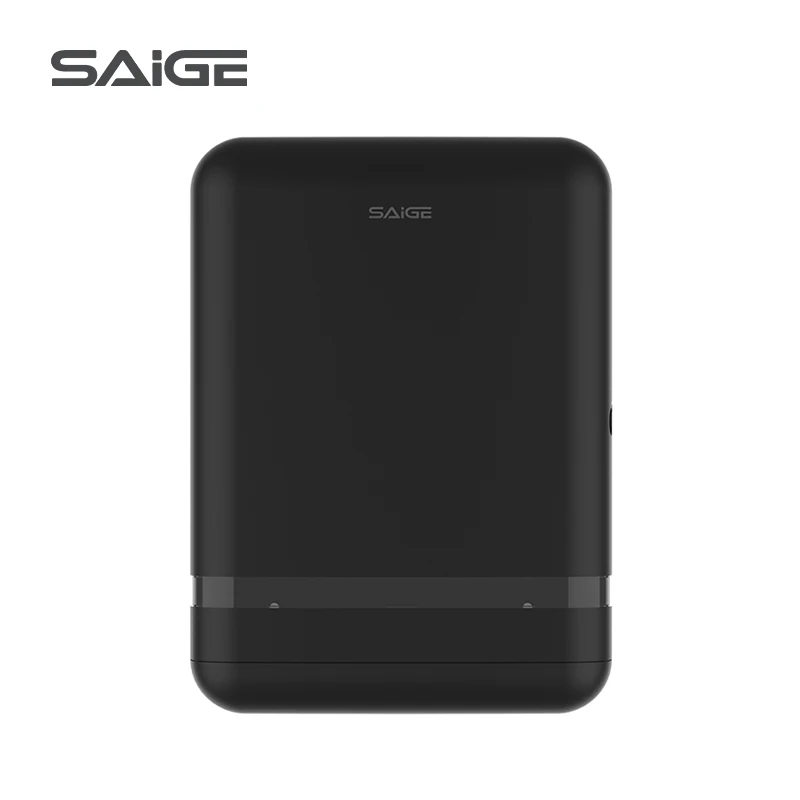 Saige высококачественный настенный держатель туалетной бумаги Jumbo для отелей/торговых центров черный/белый цвет