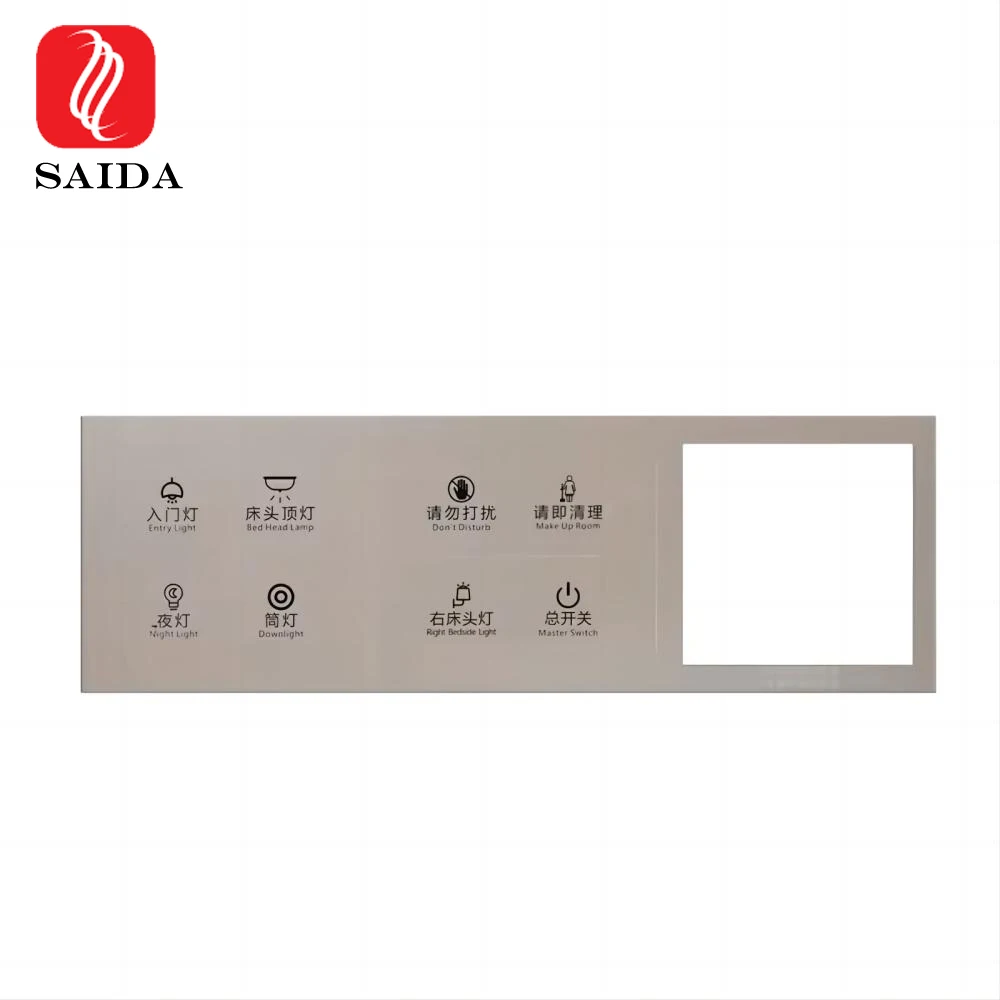 OEM  Anti fingerprint tempered cover glass for Face recognition smart door lock