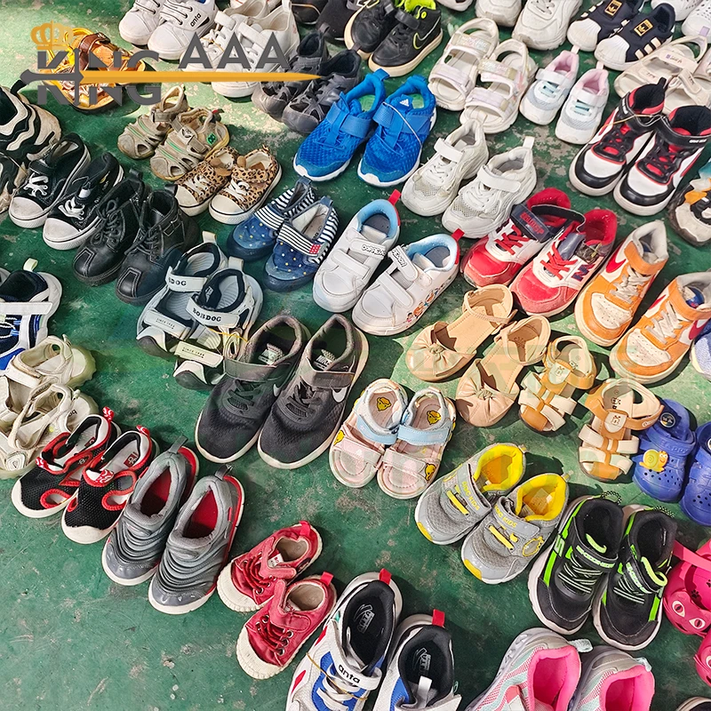 Branded Children Baby Casual Shoes Second Hand Ukay Ukay Bales Used Walking Shoes Stock Comfortable For Child