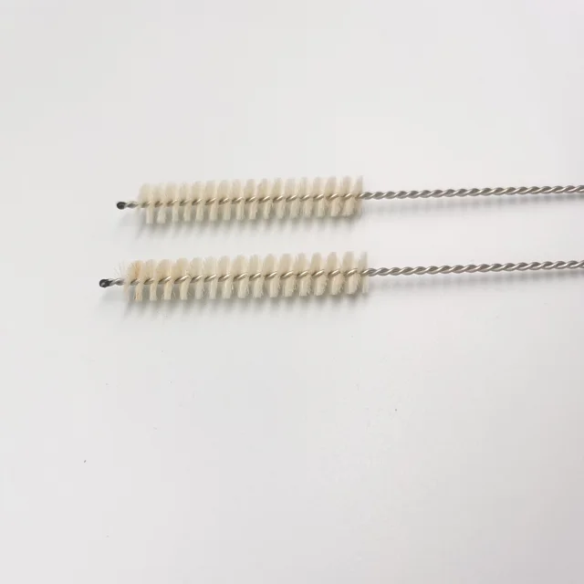 Manufacturers wholesale natural coconut palm brush wire brush 304 stainless steel twisted wire straw brush