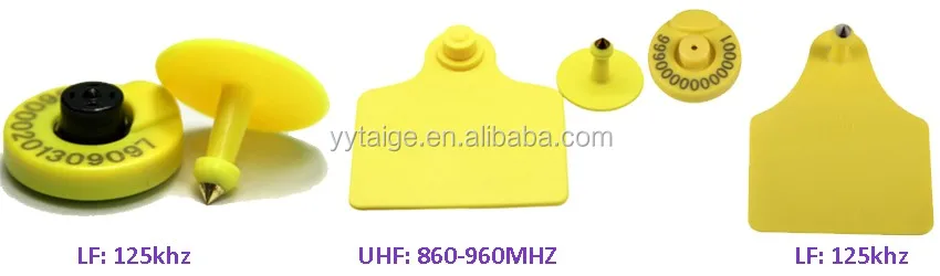 Rfid Animal Microchip Cow Rabbit Pig Sheep LF HF UHF Rfid Animal Cattle Ear Tags