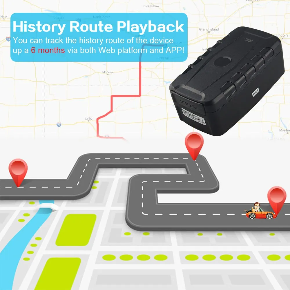  Устройство отслеживания GPS LKGPS LK209 Австралия предлагает 4G Магнитный длинный аккумулятор 20000 мАч Cat M1 LTE GPS-трекер для транспортных