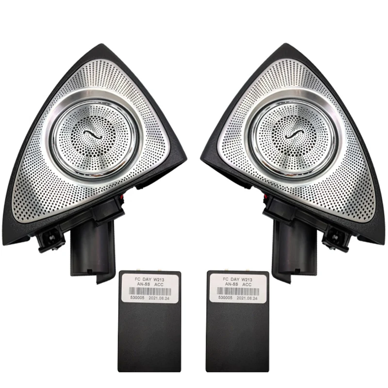 Realsun 64 Colors 3D Rotation Glow Tweeter Speaker For Mercedes Benz W213 E Class W205 C Class W222 W223 S Class GLC