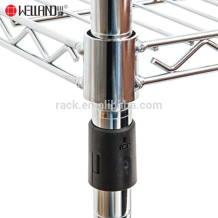 Basic 5 Tiers Heavy Duty NSF Chrome Metal Storage Wire Shelf Liner  48 x 18 x 72 Inch Rack