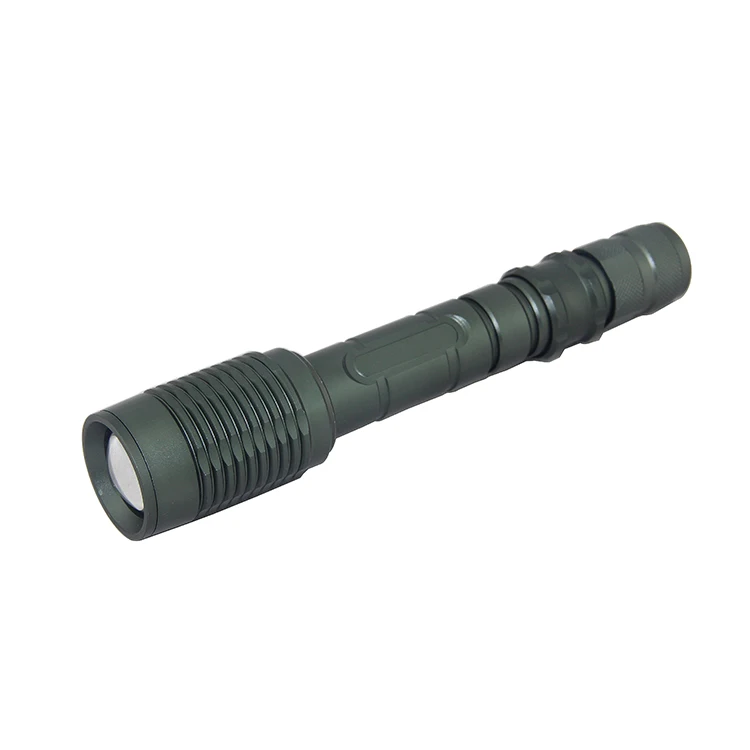 
Ningbo Factory Supply Aluminum High Lumen Zooming 10w xml t6 Tactical Rechargeable 2x18650 battery led flashlight 