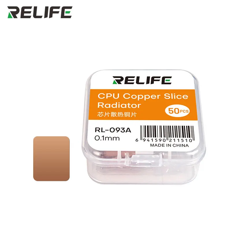 RELIFE RL-093A/B/C Chip Heat Sink Copper Sheet/0.1MM/0.3MM/0.5MM