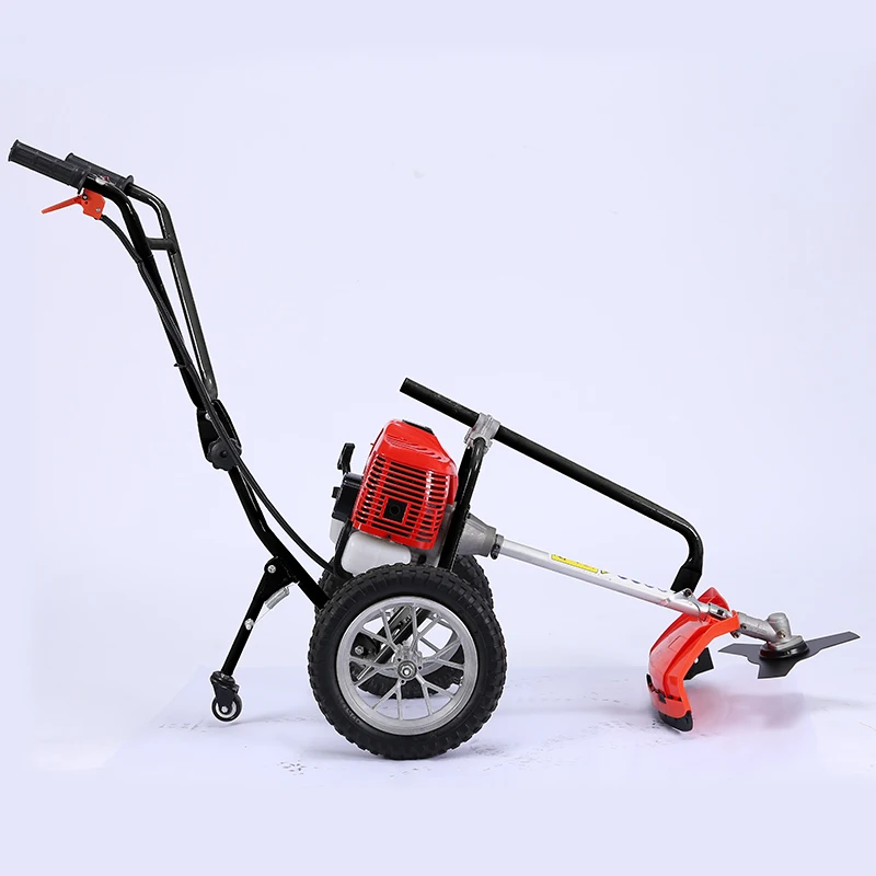 China supplier gasoline walk behind OEM hand push brush grass cutter