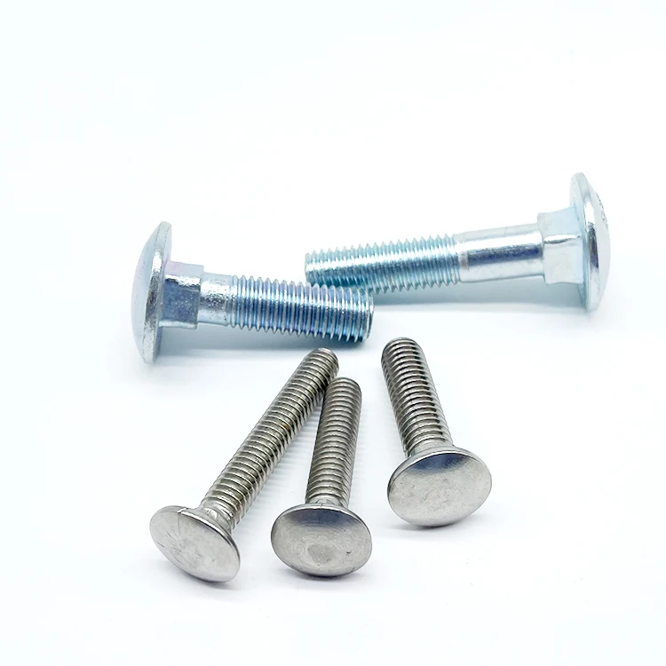 Carbon Steel Galvanized DIN603 Carriage Bolt Round Head Square Neck Bolt Mushroom Head Bolt