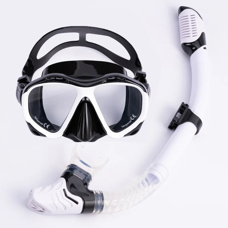 High-quality adult men and women anti-fog diving goggles mask snorkeling suit anti-choking all-dry breathing diving equipment
