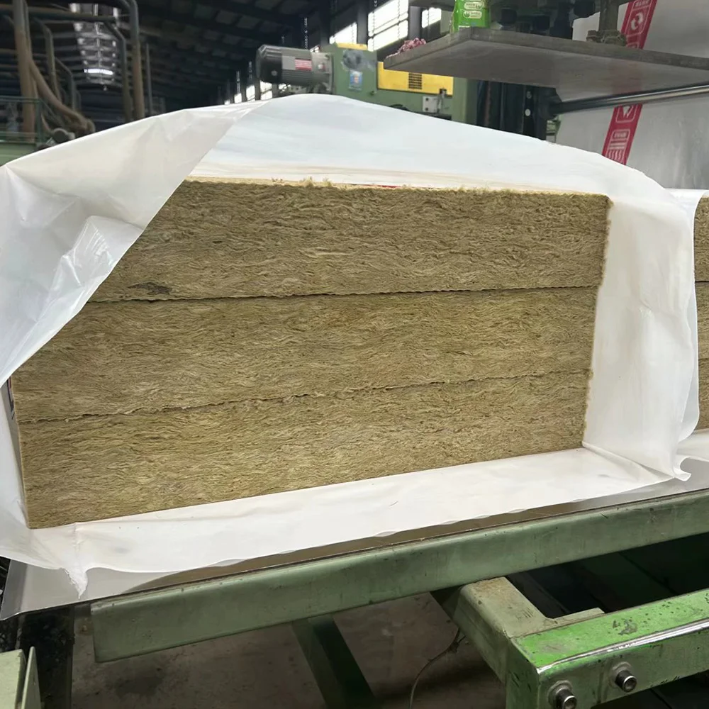 High Quality 1.2 Rock Wool Board Panel A1 Standard Fireproof Thermal Insulation 60kgs/m3 80kgs/m3 100kg/m3 Densities Made Basalt