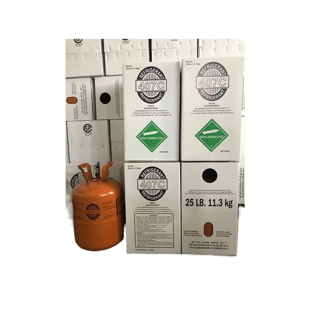 Wholesale New Product Refrigerant Gas R407c Refrigerant For Forcold Chain