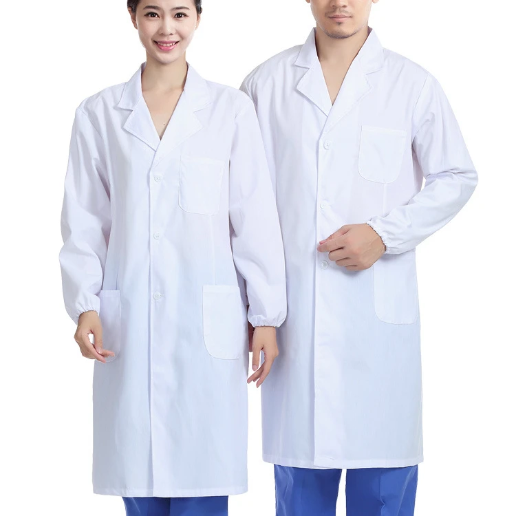 Wholesale white coat pediatric uniforms Dress blouse Medical Doctor Nurse hospital Uniforms White Lab Coat