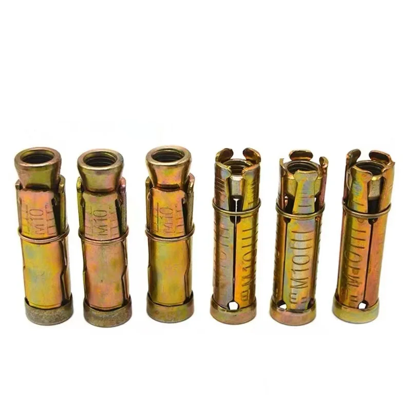 High Quality 3pcs 4pcs Shields Yellow Zinc Plated Fix Expansion Anchor Bolt