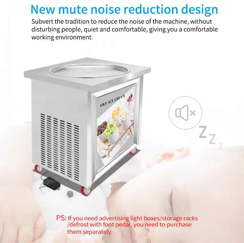 MK-PF1R Ice Roll Machine Ice Maker Stainless Steel Single Pot Chiller