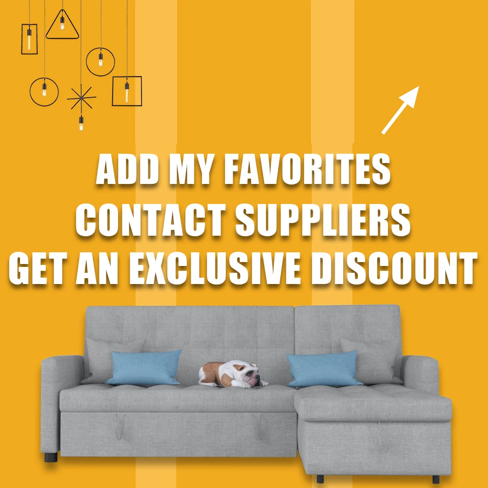 Modern L shaped sofa sectional living room convertible sofa with bed in it