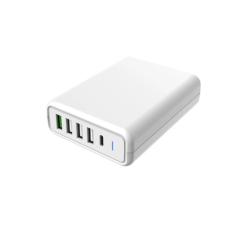
usb energy station 5 ports universal world travel charger usb-c super fast charger kc certificate 