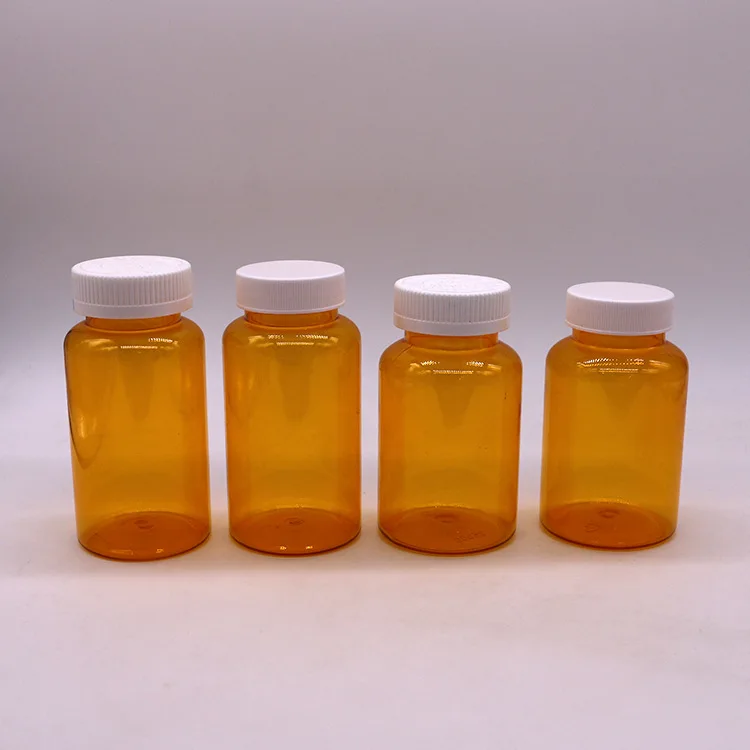 Plastic Tablet Bottle 120cc 150cc 200cc 250cc 300cc 500cc Vitamin Round PET Supplement Storage Container No reviews yet