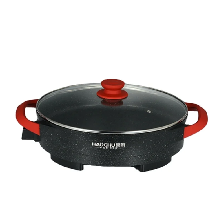 
40cm Multi Functional Stone Non Stick Electric Pizza Frying Pan 
