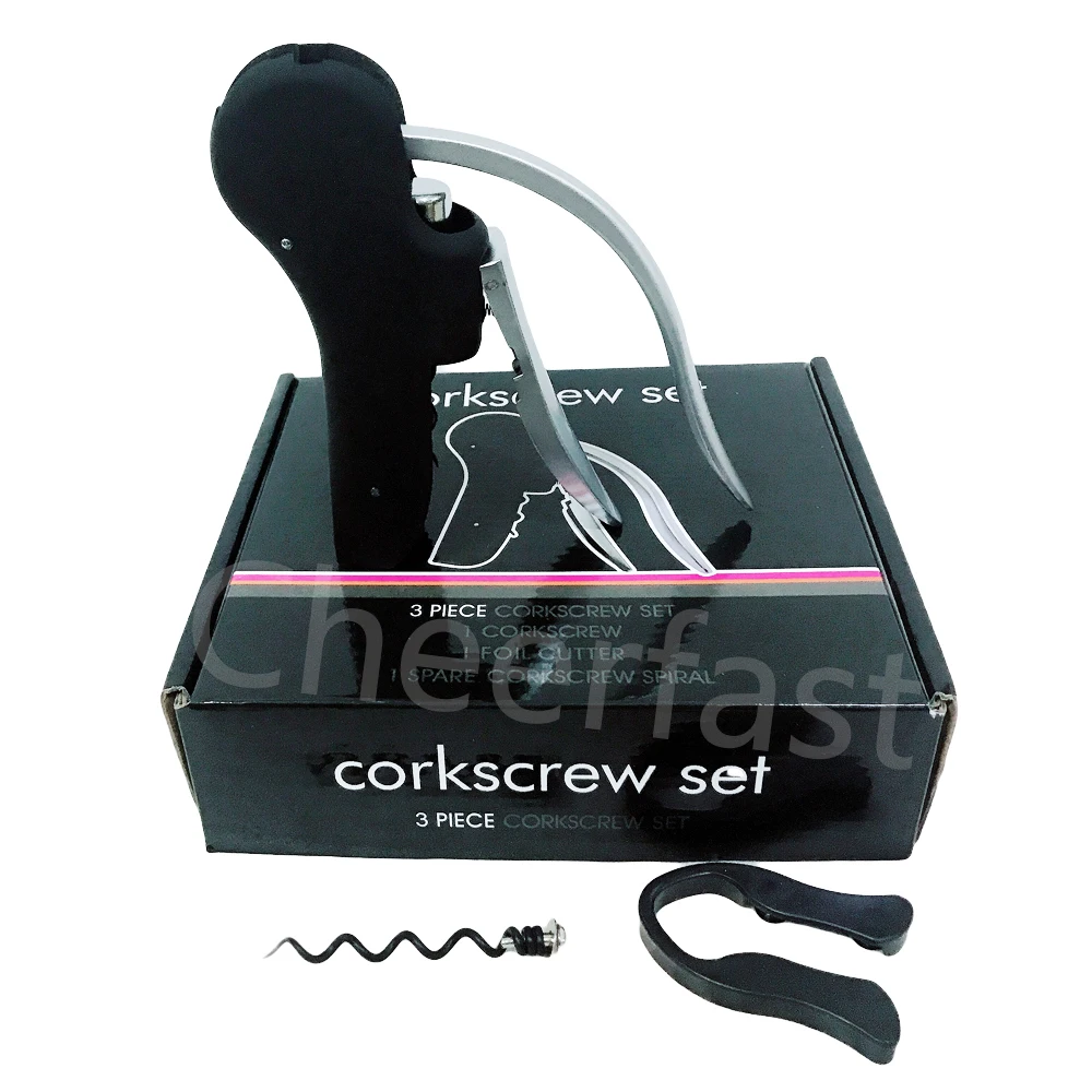 Promotional Goose Stainless Steel Red Wine Bottle Cork Screw Opener Corkscrew And Corkscrew Needle And Corkscrew Bunny