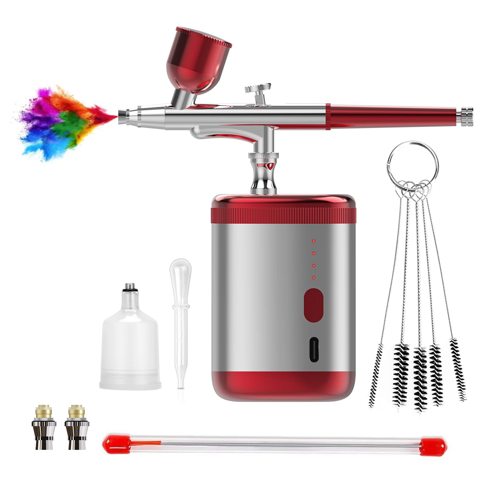 High Quality Air Brush Makeup Cake Paint Air Brush Mini Airbrush Cordless Airbrush Kit with Compressor
