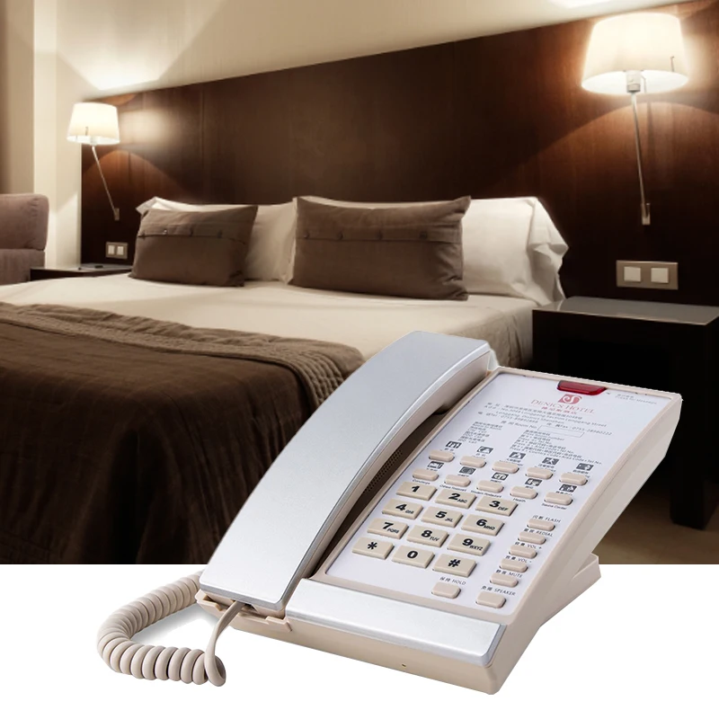 Dect Cord Telephones Plastic Casing Phone Hotel Guest Room Wireless Telephone