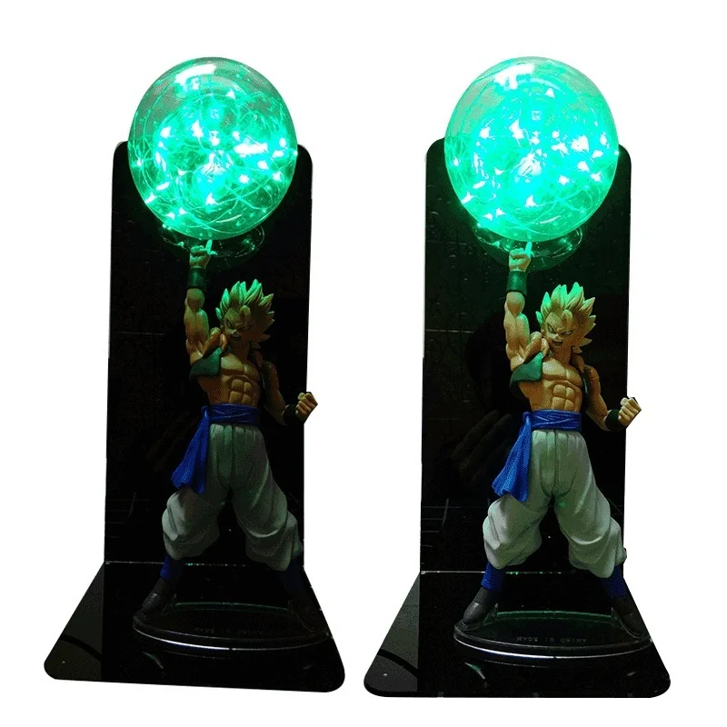 20cm Figure Vegeta Goku Led Light Gogeta Figuras Led Table Lamp DBZ Decorative Night Light